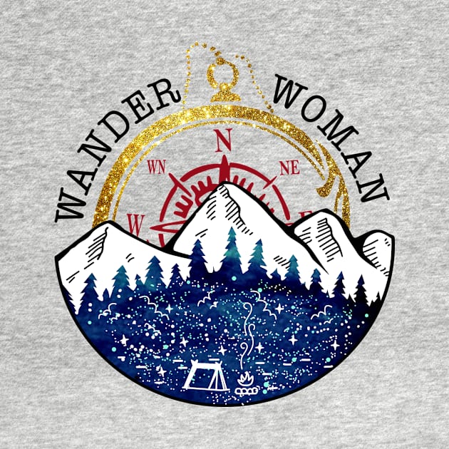 Wander Woman Camping by BTTEES